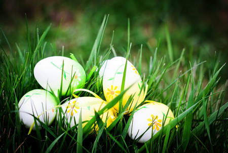 Easter eggsの写真素材