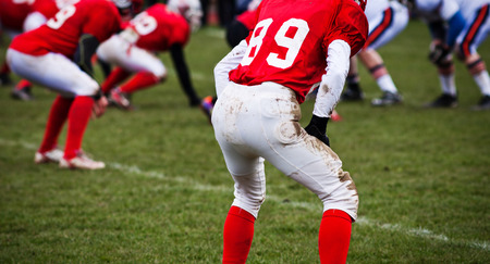 american football gameの写真素材