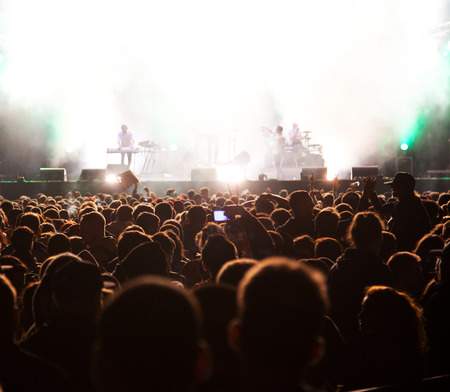 Crowd at concertの写真素材