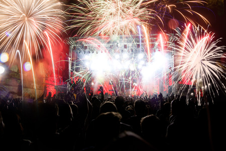 Crowd at concertの写真素材