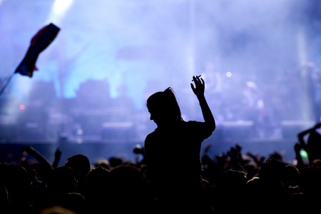 Crowd at concertの写真素材