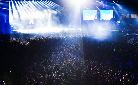 crowd at concertの写真素材