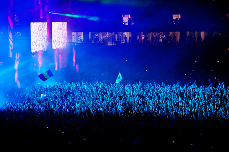 crowd at concertの写真素材