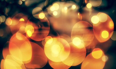 abstract Christmas background with holiday lights and copy space magic bokeh glitter with blinking...