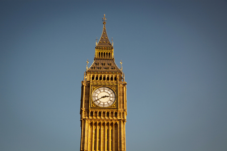 iconic Big Ben and Houses of Parliament, London, UK