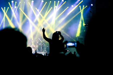 Crowd at concertの写真素材