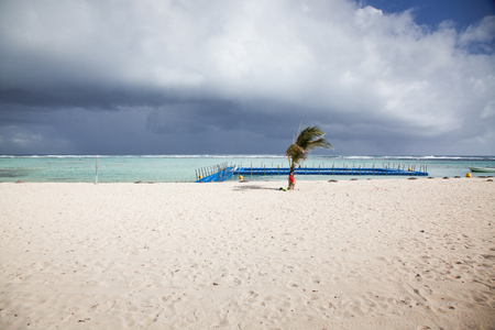 Carribean beach in La Desirade, Guadeloupeの写真素材
