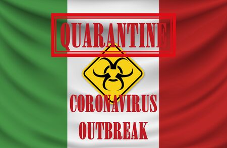 coronavirus global fight Italy quarantine - COVID-19 - travel ban, quarantineの写真素材