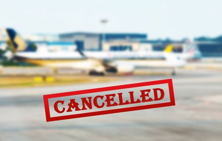 cancelled flights due to coronavirusの写真素材