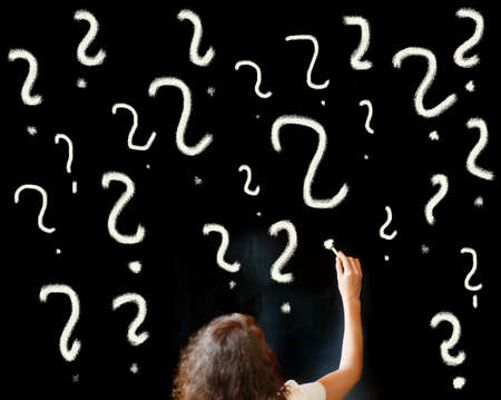 back to school during covid pandemics teacher with face maskの写真素材