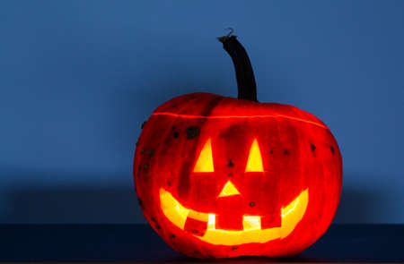 jack'o lantern on dark background for Halloween