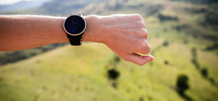 woman wearing a smart watch