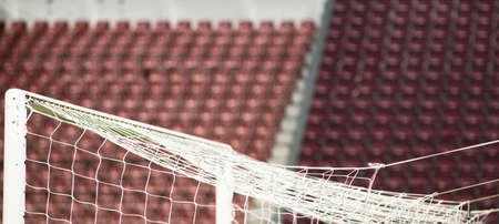 empty stadium seats sport without spectatorsの写真素材