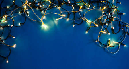 colorful christmas lights holiday background