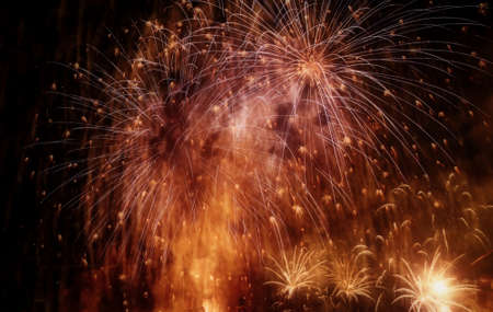 exploding fireworks New Year background