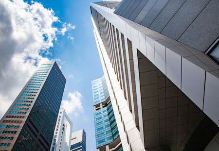 skyscrapers in the city business districtのeditorial素材