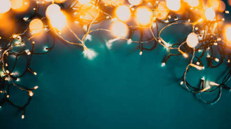 colorful christmas lights holiday background