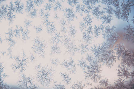 beautiful frozen snowflakes Christmas background