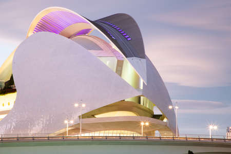 VALENCIA , SPAIN - DECEMBER 6, 2021: The city of the Arts and Sciences, Ciudad de las Artes y las...