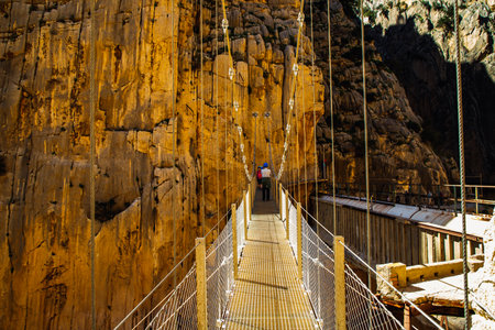 caminito Del Rey Trail in Andalusiaの写真素材