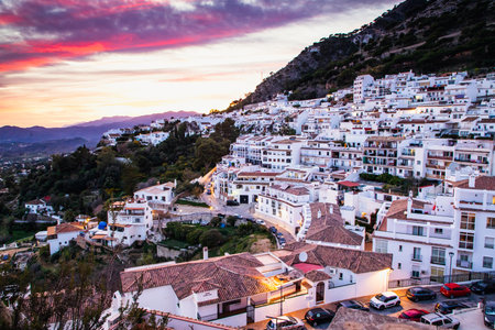 picturesque village of  Mijas. Costa del Sol, Andalusia, Spainの素材 [FY310208482957]