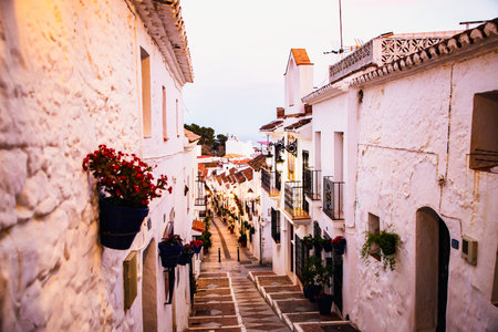 picturesque village of  Mijas. Costa del Sol, Andalusia, Spainの写真素材