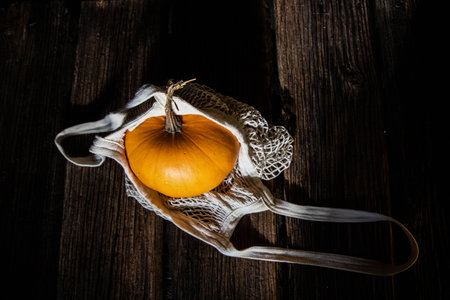 halloween pumpkins ready for carvingの写真素材