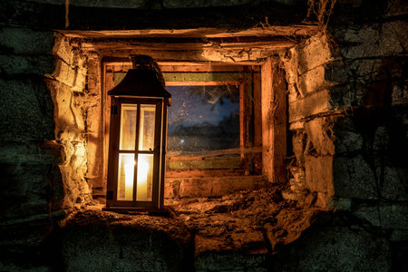 spooky Jack'o'lantern Halloween pumpkinの写真素材