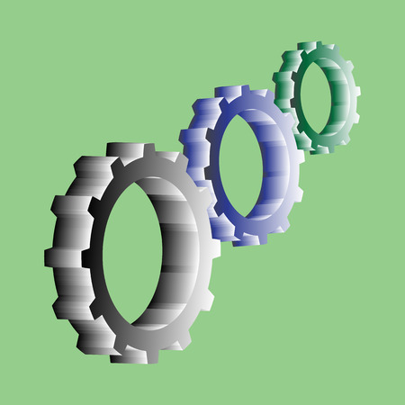 Vector icon pinion. Gears icon. Illustration. Vector.のイラスト素材