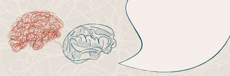 Metaphor bipolar disorder mind mental. Split personality. Concept mood disorder. Psychology. Dual...
