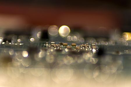Close-up picture of Computer Circuit Board.