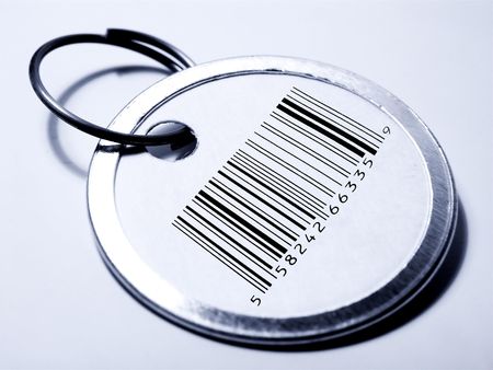 Tag with Bar Codeの写真素材