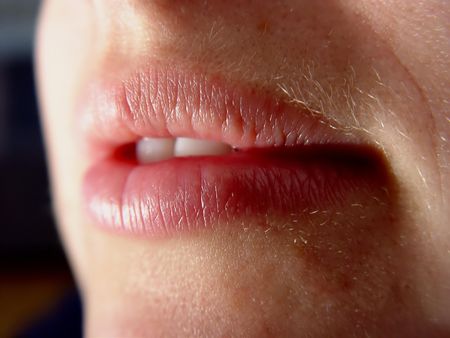 Closeup of Lipsの写真素材