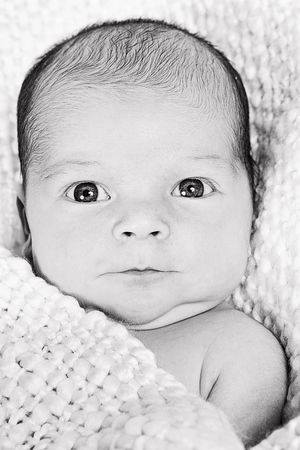 Newborn Baby taken closeup 16 days old