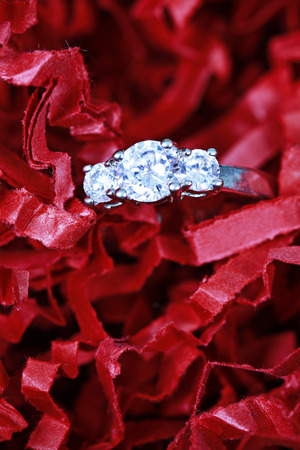 Engagement Ring taken closeupの写真素材
