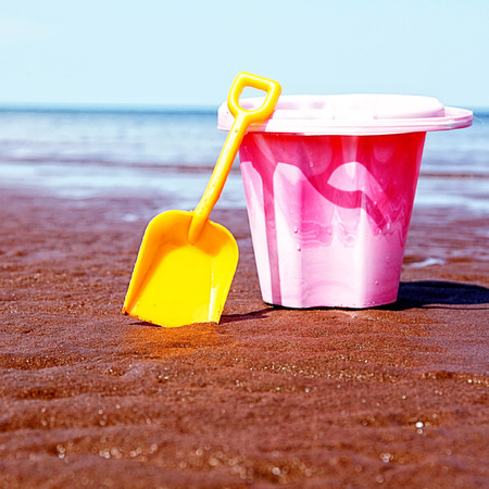 Beautiful sandy beach in rural newfoundlandの写真素材