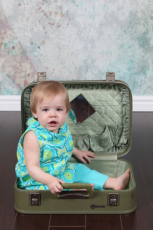 Adorable little girl on backgroundの写真素材