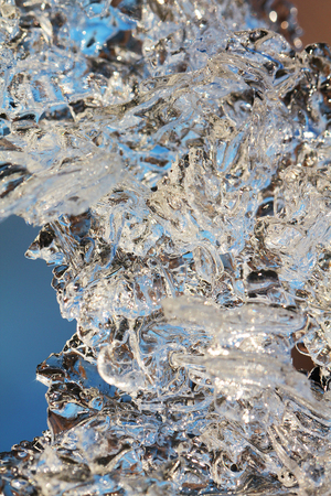 Ice macro backgroundの写真素材