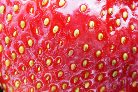 Strawberry food background close up macro photoの写真素材