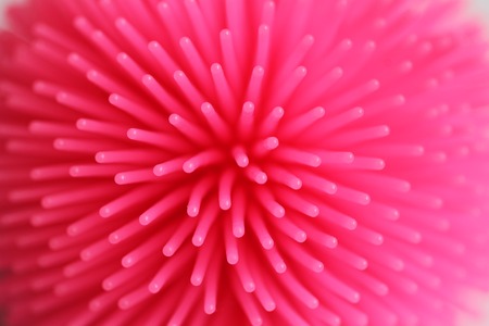 Bright rubber fibre of pink color  texture backgroundの写真素材