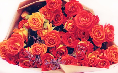 Bouquet of beautiful flowersの写真素材