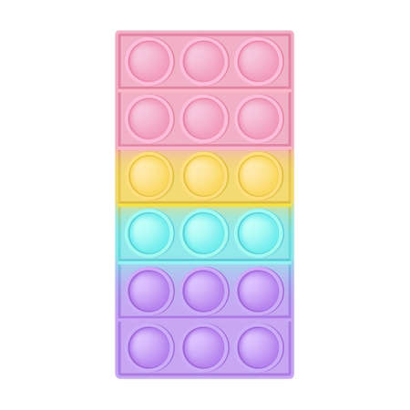 figure rectangle as a fashionable silicon toy for fidgets.のイラスト素材