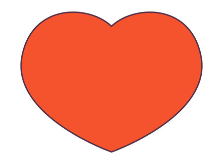 Retro 70s Groovy Hippie sticker heart. Psychedelic cartoon element -funky illustration in vintage hippy style. Vector flat illustration for banner, flyer, invitation, card.のイラスト素材