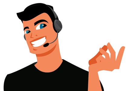 Call center operatorのイラスト素材