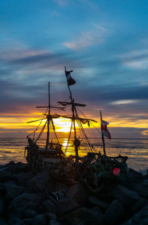 Ships 'ahoy'lakeの写真素材