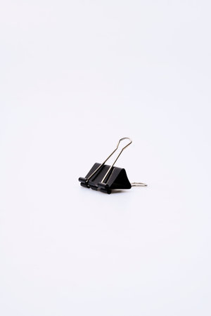 binder office item iron - plastic, blackの写真素材