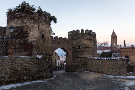 Gate of Signagi Castle. Georgia.の写真素材