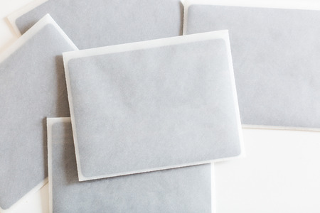 arts and crafts, congratulation, decorating concept. lots of white envelopes made of thin...