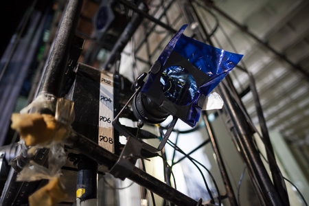 hardware, perfomance, backstage concept. there is important technical equipment of theaters...
