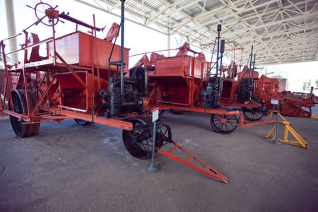 ROSTOV-ON-DON, RUSSIA - FEBRUARY 2008: Warehouse of old retro equipment. Museum of industrial...